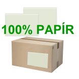 Papír okmánytasak C6 méretű, 100% papírból, 1.000db/doboz csomagkísérő tasak