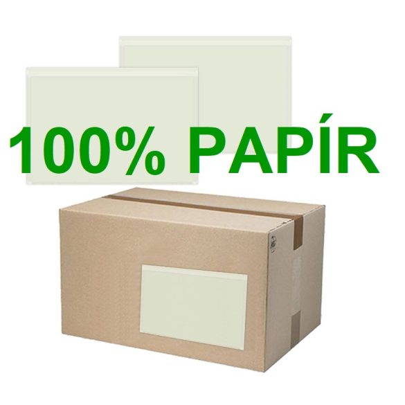 Papír okmánytasak C6 méretű, 100% papírból, 1.000db/doboz csomagkísérő tasak