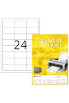 A4-es öntapadó címke, 64,6 * 33,8 mm, fehér, 2400 db címke / doboz, 100 ív / doboz (24 db etikett / ív) A4-es öntapadó címke, 64,6 * 33,8 mm, fehér, 2400 db címke / doboz, 100 ív / doboz (24 db etikett / ív)