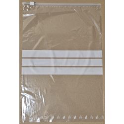 Csúszózáras tasak 280*400mm - 5L - írható felülettel